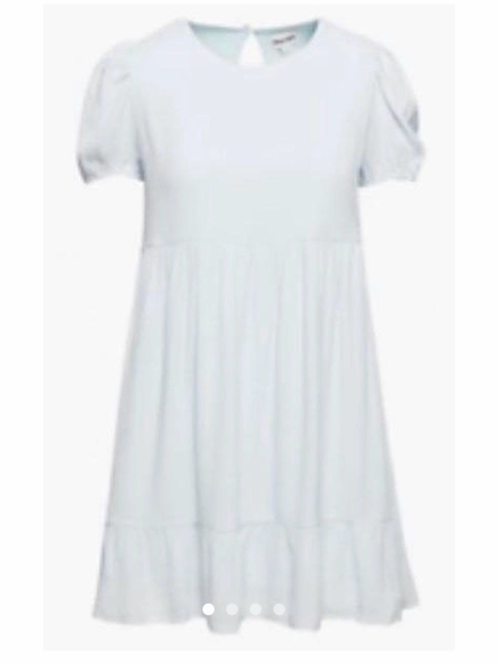Aritzia Sunday Best Zane Babydoll Mini Dress Light Blue